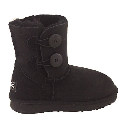 2 Button Ugg Boots Black