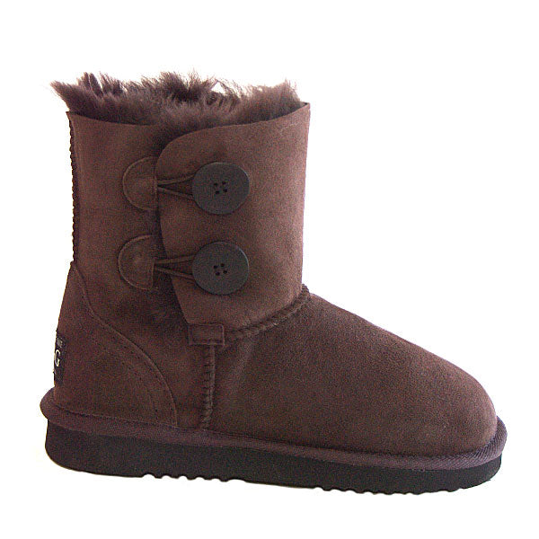 2 Button Ugg Boots Chocolate