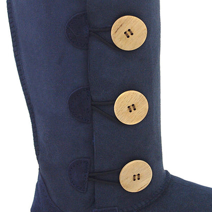 Tall Three Button Ugg Boots Navy