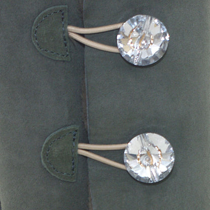 Crystal Button Ugg Boots Khaki