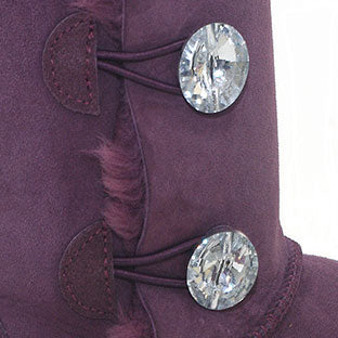 Crystal Button Ugg Boots Plum