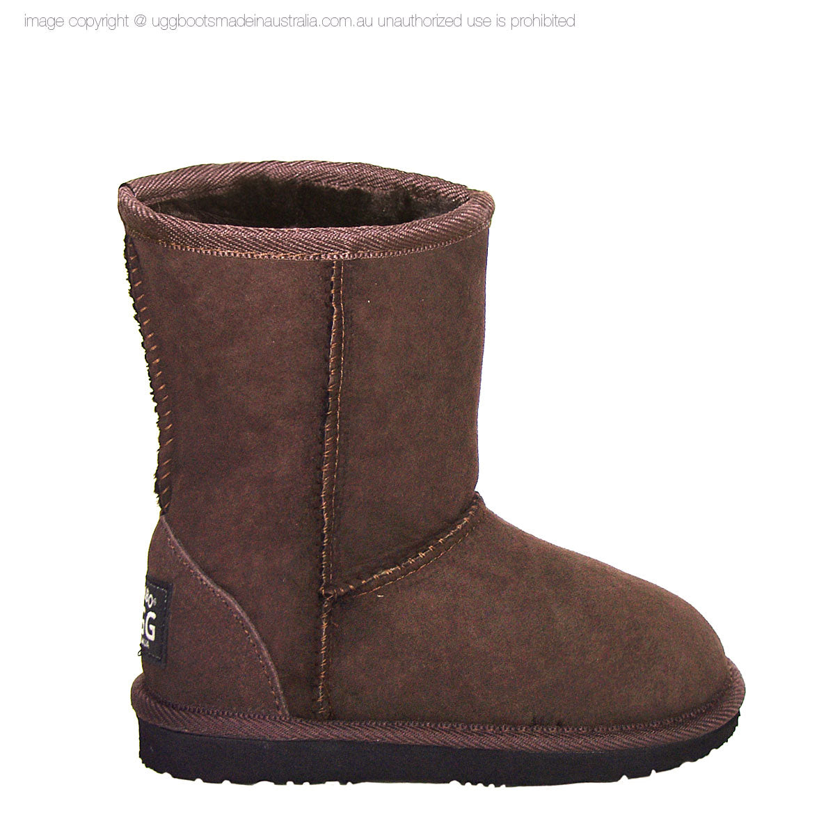 kids classic short ugg boots chocolate