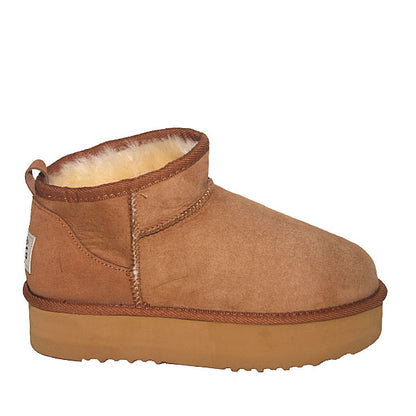 Oxford Mini Platform Ugg Boots - Chestnut