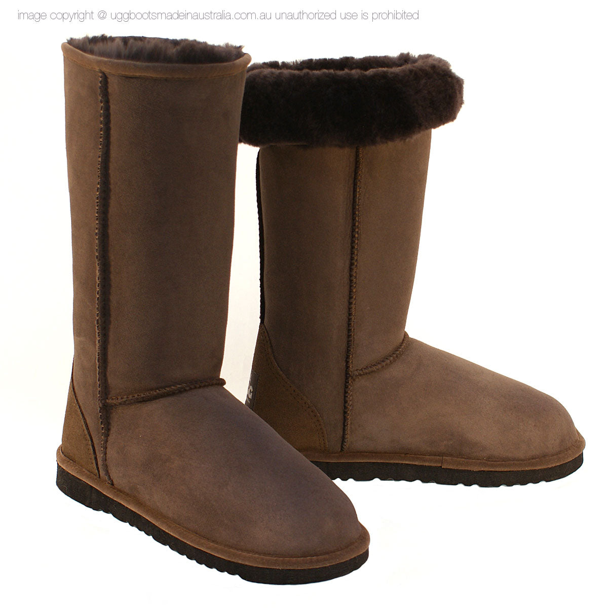 Chocolate brown tall ugg boots best sale